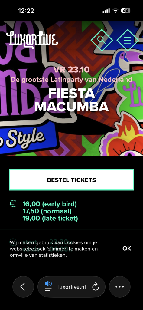 Avondje salsa party